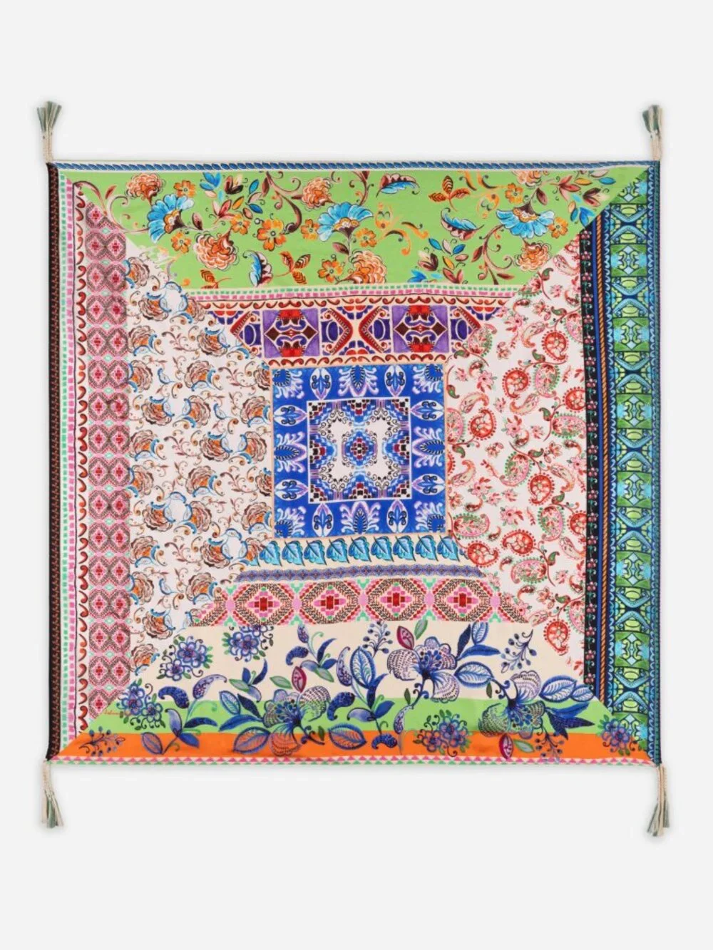 Johnny Was 100% Silk Scarf